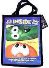   Its Whats INSIDE That Counts Canvas Tote Bag Bob and Larry NEW