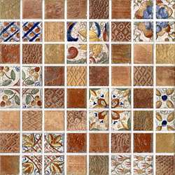    in Montage Valise 3 Décor Ceramic Tile (Pack of 10)  