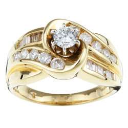 14k Yellow Gold 1ct TDW Diamond Engagement Ring (H I, I2)   