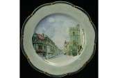 Antique Adderley Spencer Edge Oxford China Plate Set x  