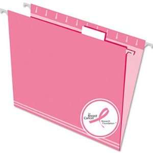 New Pendaflex 81609   Hanging File Folders, 1/5 Tab, Letter, Pink, 25 