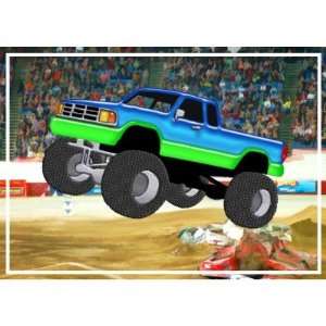  Marvelous Monster Truck in the Arena Postage Stamps 