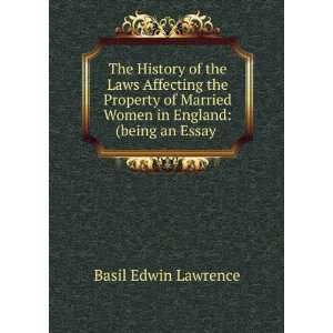   prize of the University of Cambridge) Basil Edwin Lawrence Books