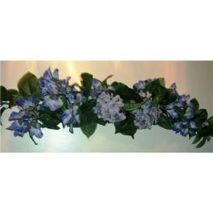  Violet Colored Hydrangea Silk Flower Swag