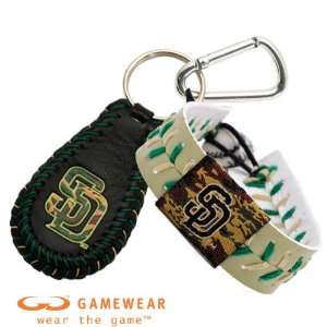   Baseball Bracelet and San Diego Padres Camouflage Baseball Keychain