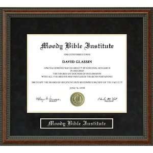  Moody Bible Institute Diploma Frame