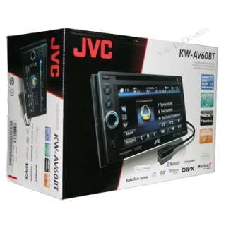 NEW JVC KW AV60BT 6.1 Monitor Car DVD Double DIN Touchscreen Receiver 