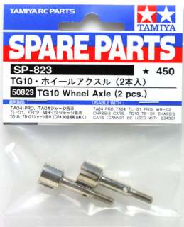 Tamiya 50823 (SP823) TG10 Wheel Axle (2 pcs)  