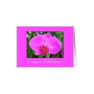  purple orchid   Happy 30th Birthday Card Toys & Games