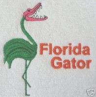 Alligator towel flamingo towel Flordia Gator  