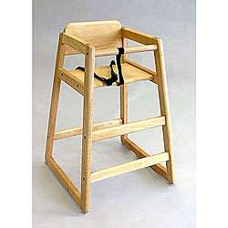 LA Baby Stackable Wooden High Chair  