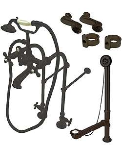 Oil rubbed Bronze Clawfoot Tub Faucet Package  
