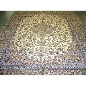  Hand Knotted Kashan Persian Rug   98x139 