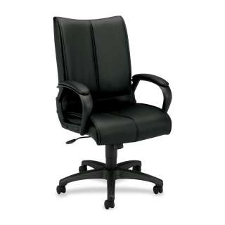   HON VL111 Leather Executive High Back Chair VL111SB11 Loop Arms  