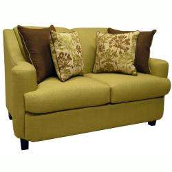   Lime Green Fabric Sofa Bed Sleeper and Loveseat  