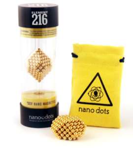 Gold Edition Nanodots 216 Rare Earth Magnets Toy 627843036036  