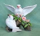   Vintage Porcelain Love Birds on Branch Wedding or Anniversary Cake Top