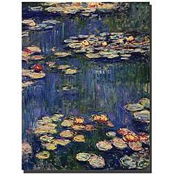 Claude Monet Water Lilies Gallery wrapped Canvas Art  