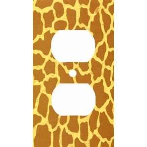 Giraffe Spots Print Decorative Outlet Cover