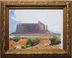 JAMES SWINNERTON Signed 1922 Early Desert Landscape Original Oil 