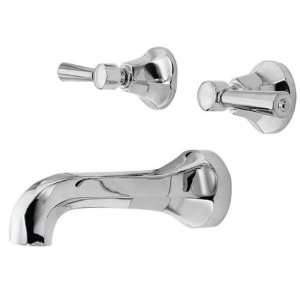  Newport Brass Wall Mount Tub Faucet Only, Lever Handles 