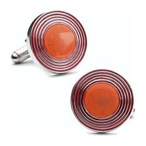  Pink Concentric Circles Cufflinks Jewelry