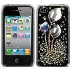 Calla Lilies Crystal 3D Diamante Snap on Hard Case Cover For APPLE 
