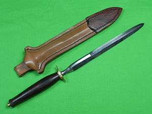 Custom Made KOLBE Stiletto Fighting Knife & Sheath  