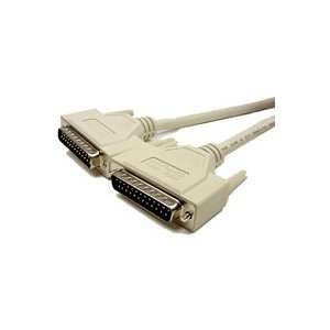  DB25 Male to Male IEEE 1284 Cable 15 ft Beige 