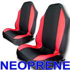   fit Neoprene Front & Rear Car Seat Cover Full Set Jeep Red md12748