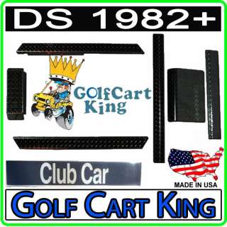Club Car Golf Cart Black Diamond Plate Accessories Kit  