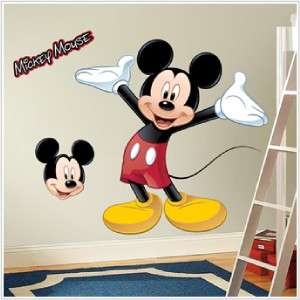 New Giant MICKEY MOUSE WALL DECAL Disney Stickers Decor 034878034881 