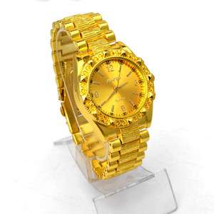   wholesale lots of 1ps gold plated bangle watch mens Bracelets Chain