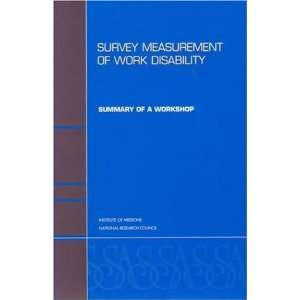  Survey Measurement of Work Disability Summary of a 
