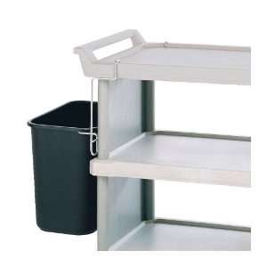  Metro Black Wastebasket w/ Holder for 2 or 3 Shelf Utility 