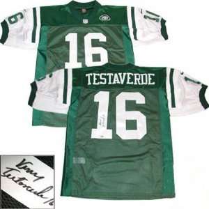 Vinny Testaverde New York Jets Autographed Green Jersey  