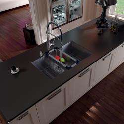 Vigo Undermount Stainless Steel Kitchen Sink, Faucet, Grid, Colander 