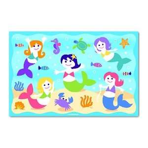  Mermaids   Laminated Placemat with Under Water Theme Baby