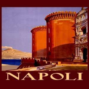  Napoli Italy Vintage Naples Travel Poster Magnet