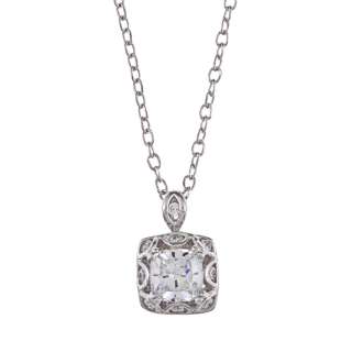   over Silver Cubic Zirconia Epiphany Necklace  