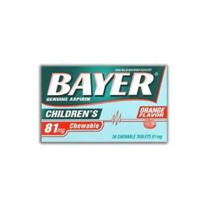  Bayer Childrens Low Dose Aspirin    81 mg   36 Chewable 