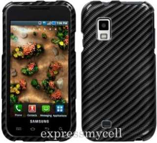 Charger + Case Cover Samsung FASCINATE MESMERIZE Carbon  