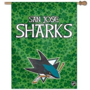  San Jose Sharks Banner Shamrock St Patricks Day Sports 