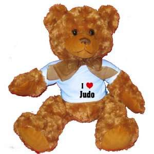  I Love/Heart Judo Plush Teddy Bear with BLUE T Shirt Toys 