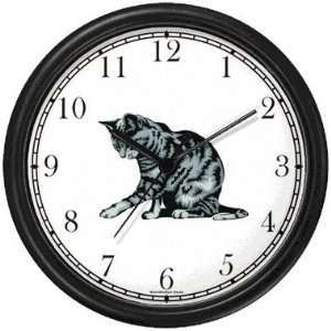  Gray Tabby Kitten or Cat Wall Clock by WatchBuddy 