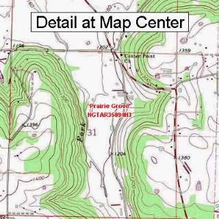 USGS Topographic Quadrangle Map   Prairie Grove, Arkansas (Folded 