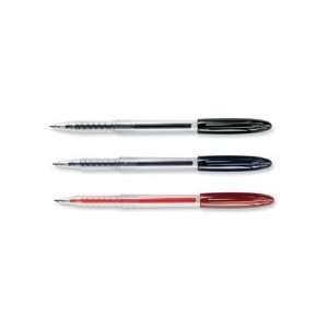 Products   Gel Pen, Metal Tip, .7mm, Permanent, Clear Barrel/Black Ink 