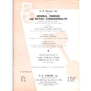 General Foreign and British Commonwealth (H.R. Harmer, Inc., Sales 
