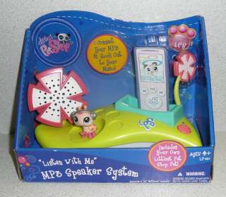 Hasbro Littlest Pet Shop Listen With Me  Speaker System W/Pet 