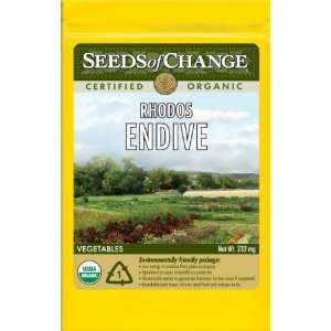   Certified Organic Rhodos Endive, 150 Seed Count Patio, Lawn & Garden
